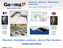 Tablet Screenshot of gamma-industries.com